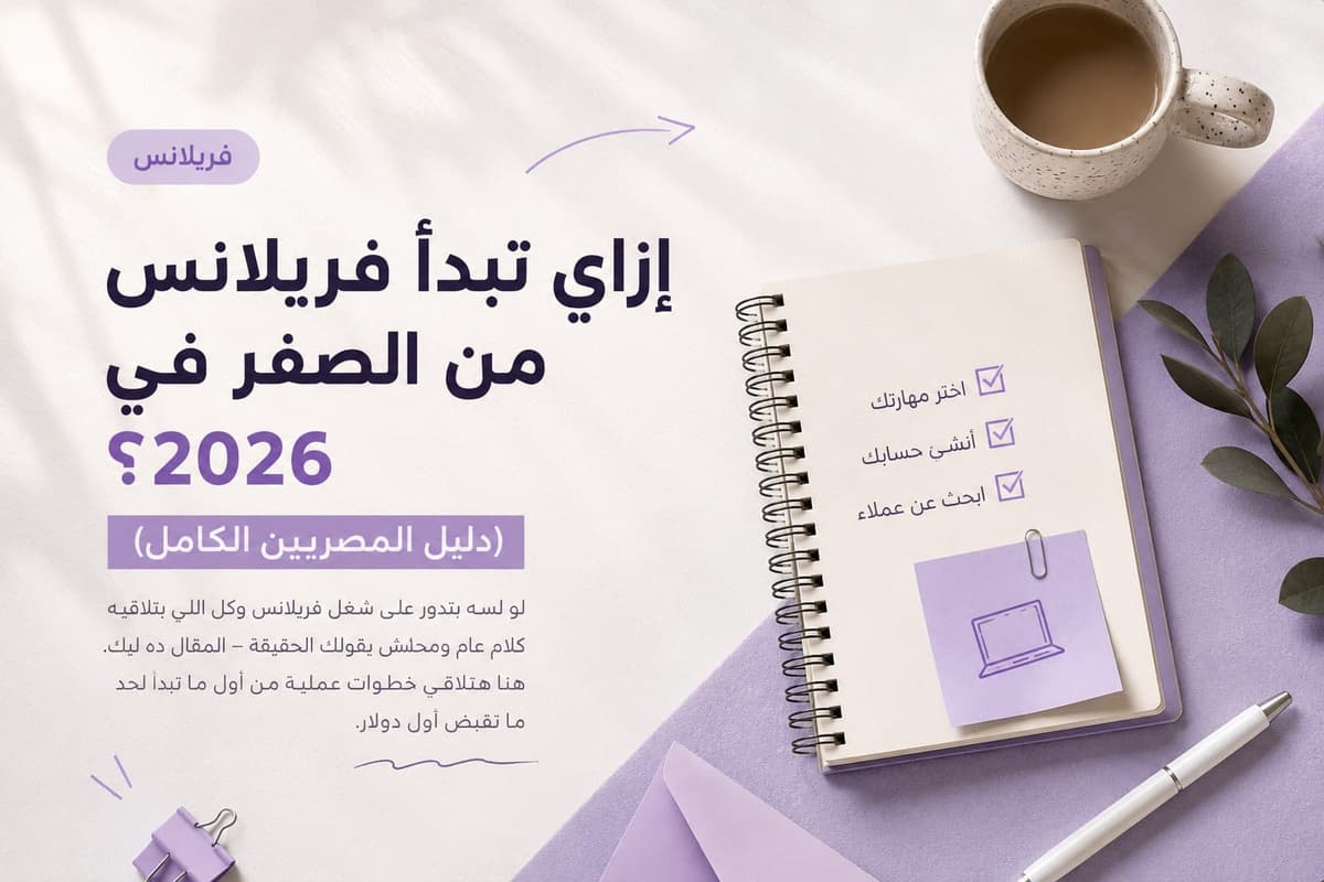 إزاي تبدأ فريلانس من الصفر في 2026؟ (دليل المصريين الكامل)